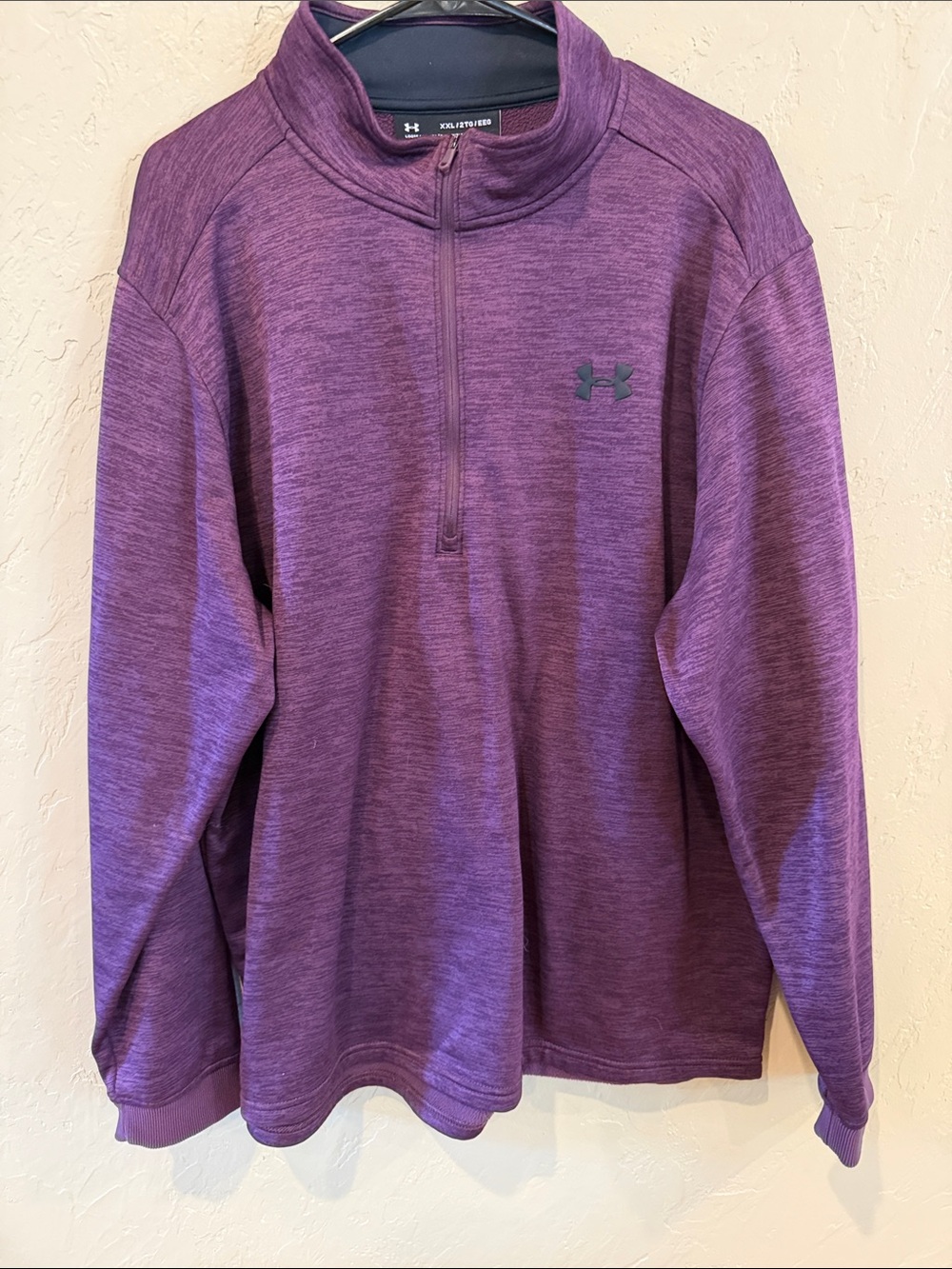 Under Armour Men’s Purple Heathered Quarter-Zip Pullover